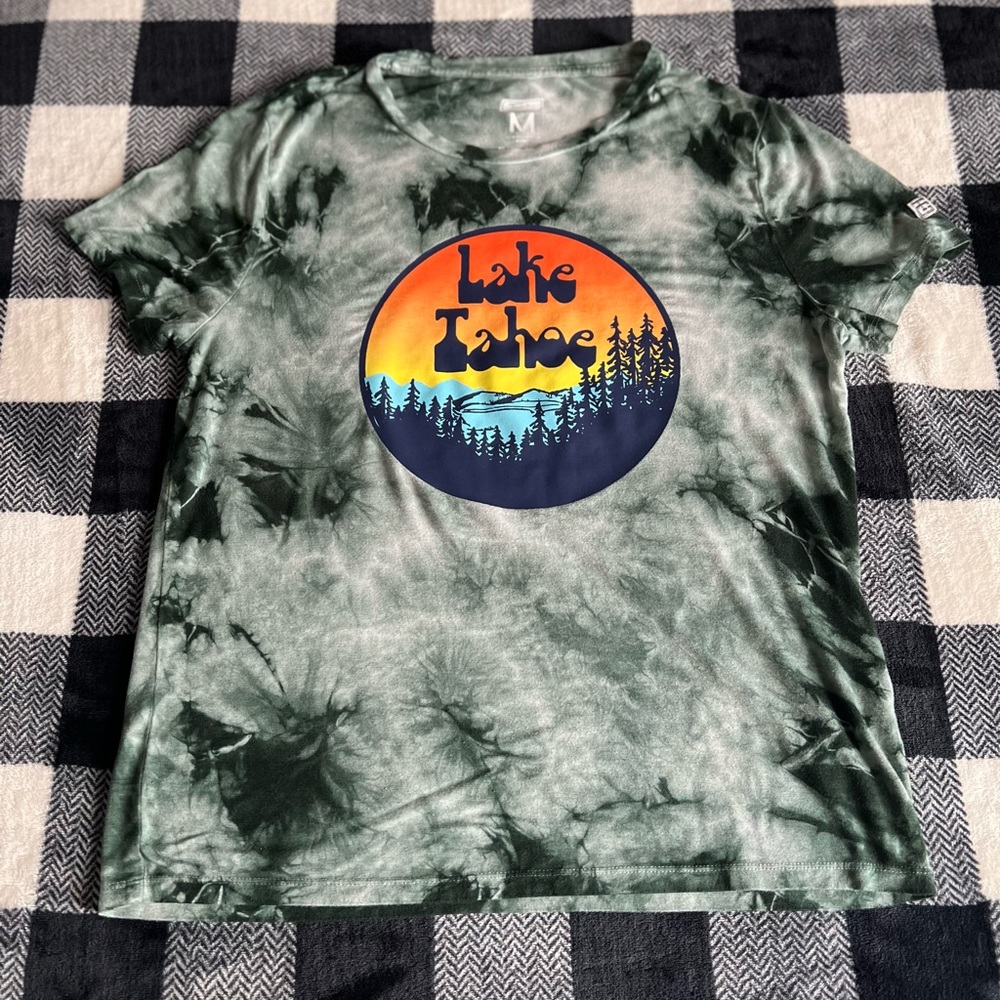 Lake Tahoe Tie-Dye Graphic T-Shirt